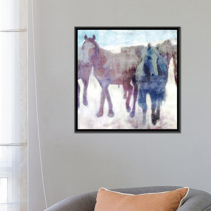 «Calgary Stampede», reproduction sur toile, H 18 po x l 18 po x P 1,5 po, Toile avec cadre noir, Pas de tapis