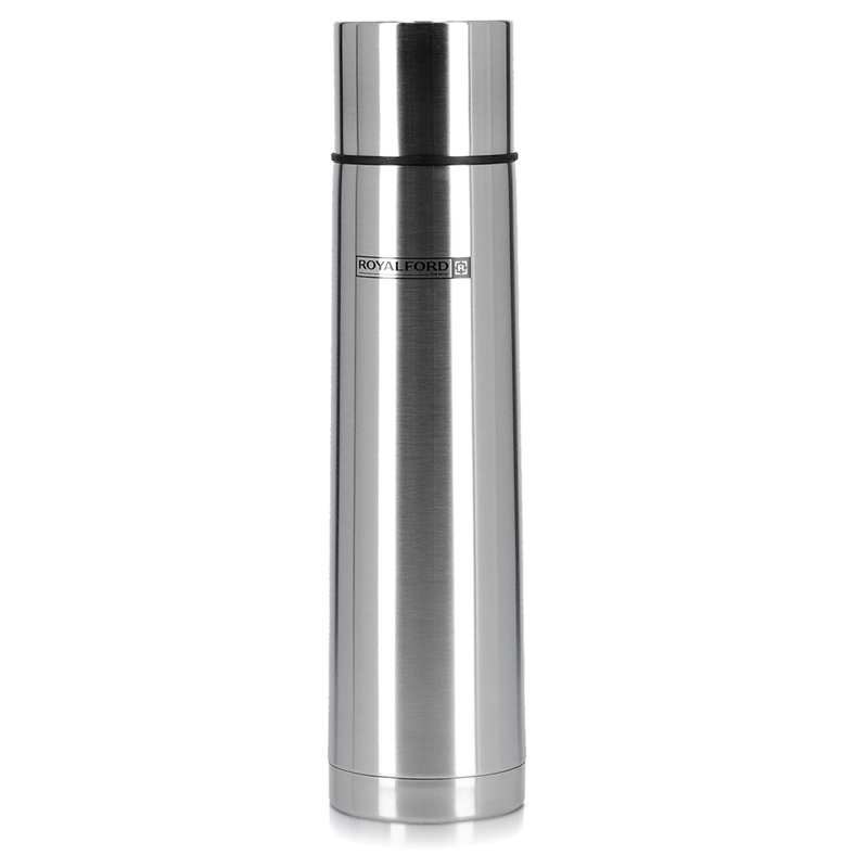 Royalford Stainless Steel Vacuum Water Bottle, 9cm H x 9cm W x 9cm D