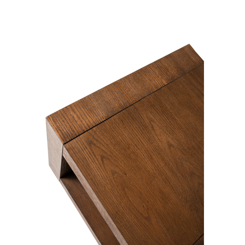 Maven Lane Artemis Contemporary Wooden Side Table, Refined Brown