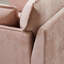 Fauteuil d'appoint surdimensionné de 47,2 po avec accoudoirs en chenille de charge double pour salon et appartement