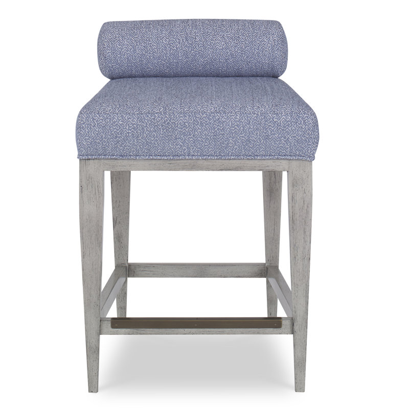 Banks Counter Stool, American Walnut, Filigree Ivory, Bar Stool (30" Seat Height)
