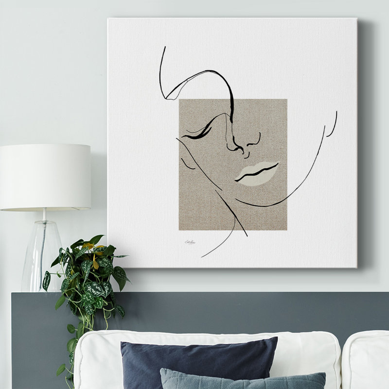 Contemporary Line Art II-Gallery, toile tendue, H 16 po x l 16 po