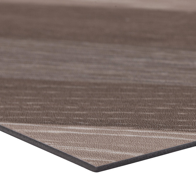 BaseCore 12mil x 6" W x 36" L Peel and Stick Luxury Vinyl Plank Flooring, Mocha