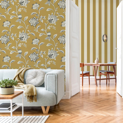 Lark Manor 10.5m x 52cm Floral Wallpaper Roll