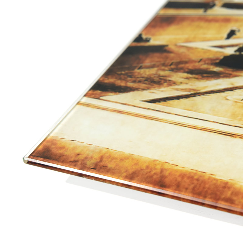 Tour Eiffel AB - Ensemble de 2 peintures sans cadre sur verre