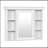 Sophisticated 35'' X 28'' Wall Mounted Bathroom Storage Cabinet With Mirror Door, Modern Bathroom Wall Cabinet With Mirror, Medicine Cabinet With 6 Open Shelves-320887255