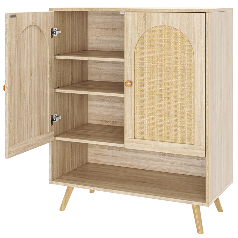 Armoire de rangement pour chaussures Boho Rattan