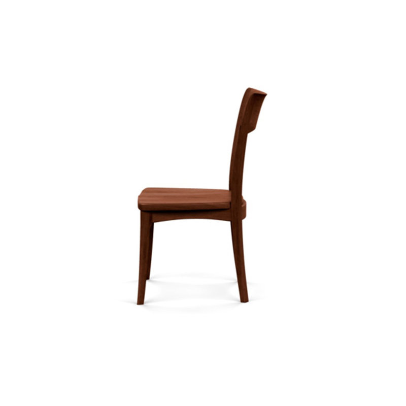 Ingrid Wood Seat Side Chair, Cognac Cherry
