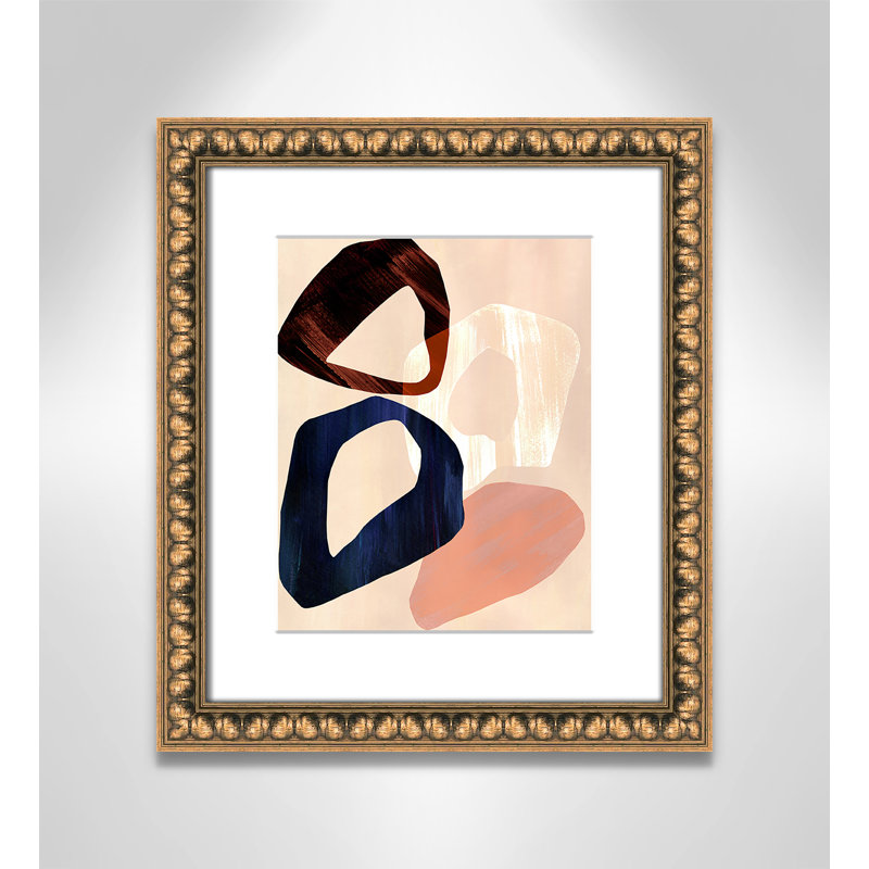 Loop III Print par Violets Print House, Imprimé mat, Perles de feuilles dorées, L 14 po x H 16 po