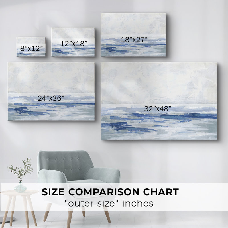 Blue Breakers I -Gallery Wraraped Cavas, 40 x 60