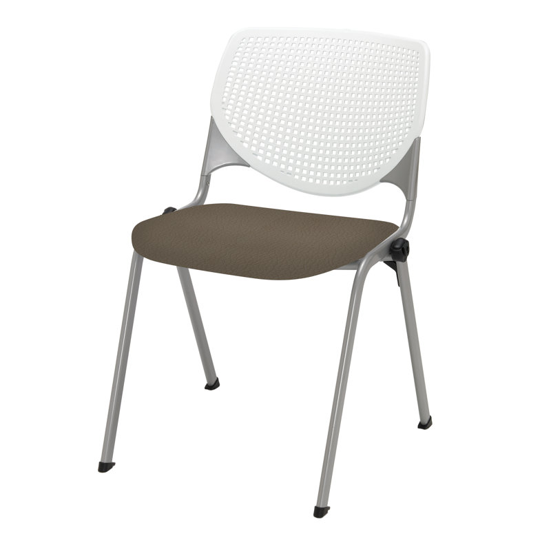 Chaise empilable poly Kool, Café, Non