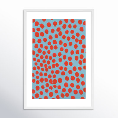 Orient Red On Blue Gray by Michela Sorrentino