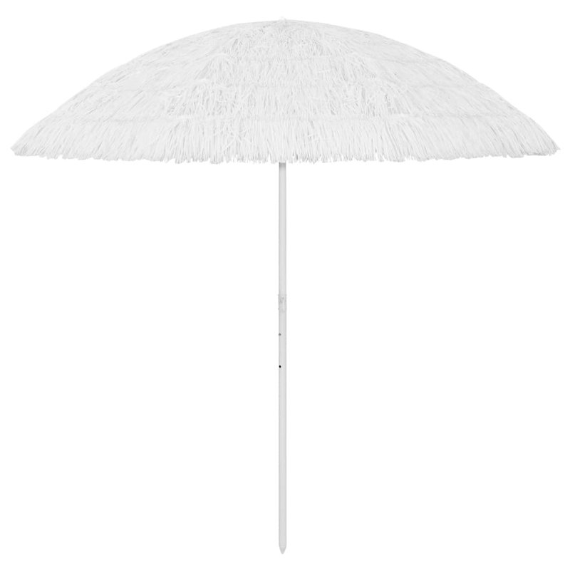 Affrica 314696 vidaXL Hawaii Beach Parasol, White