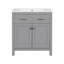 Ensemble de meuble-lavabo moderne avec lavabos doubles, lavabos doubles, tablette réglable, portes à fermeture en douceur et tiroir rabattable-2081626364