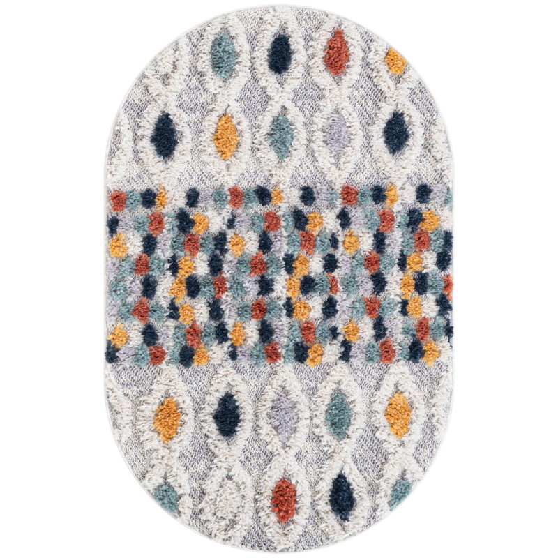 Shibani Abstract Indoor Rug, Oval 2' x 3'1"
