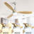 Low Profile 52 Inch Integrated LED Ceiling Fan With Light Kit And Remote Control For Living Room