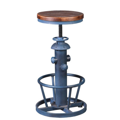 Tabouret de bar de cuisine antique et industriel