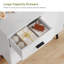 Armoire de rangement au sol avec porte et 3 tiroirs-434867082