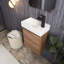 Ensemble de meuble-lavabo mural simple 18 po avec plateau Reyce