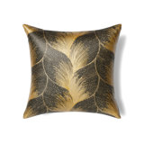 The Met x Ann Gish Fan 100% Cotton Throw Square Pillow Cover