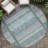 Machine Washable Indoor/Outdoor Meredith ACN2160 Striped Rug-1528066071