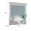 Miroir de commode Lile, cadre en bois massif gris 42 po-112313352