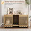 Enceinte vintage en bois pour litière pour chat, armoire de toilette cachée pour chat-485362437