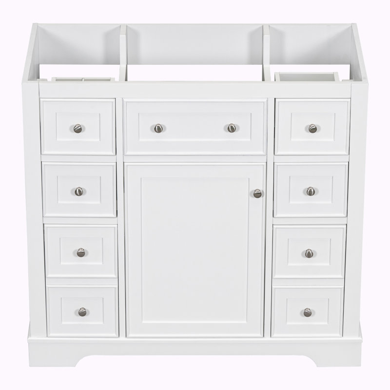 Base de meuble-lavabo simple 33,4 po seulement, Blanc