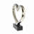Dorron Ceramic Heart Decorative Sculpture with Black Base-1858370367
