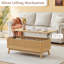 Table basse à plateau relevable avec rangement-1966384750