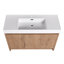 Lavabo de salle de bain 48 po en résine
