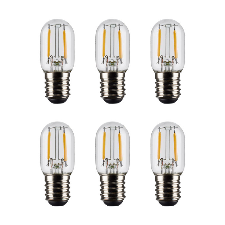 thumbnail image 2 of 5-Pack E17 Intermediate Base LED Bulbs – C9 Shape, 5W 110V, 2835 Ceramic 2 of 5