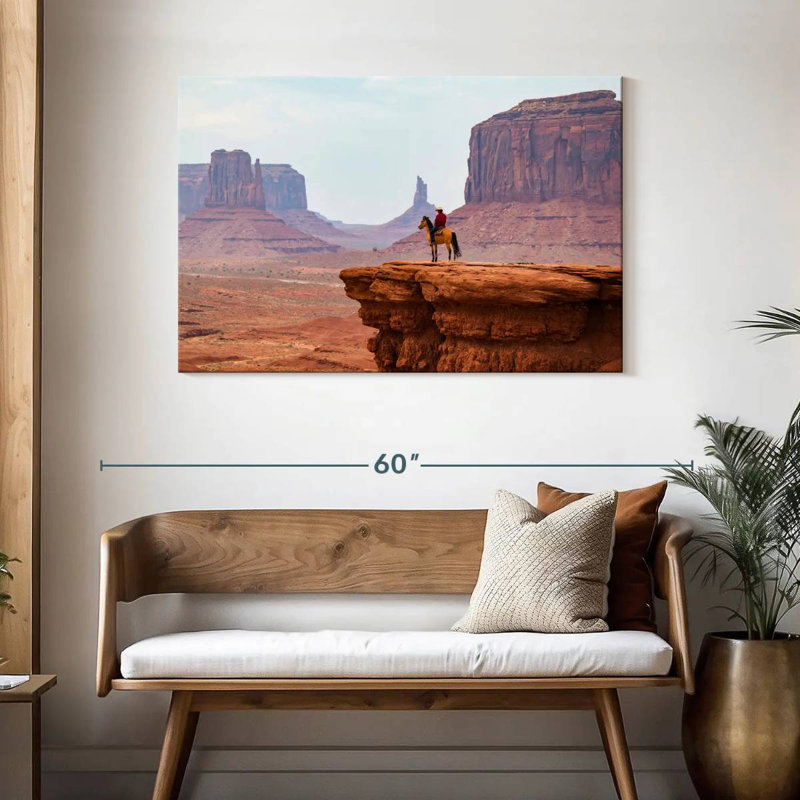 Lelar Cowboy Of Monument Valley, 30" H x 45" W