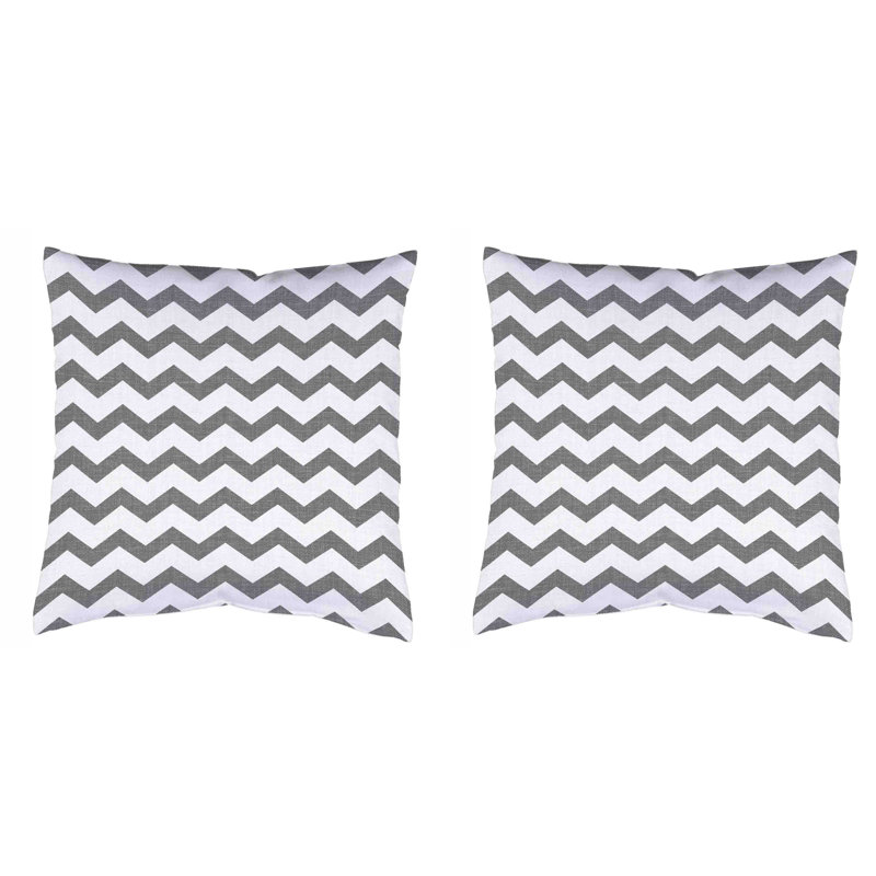 Zacke Chevron Square Cushion Cover, 40cm H x 40cm W x 1cm D, Apricot