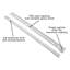 Glissières de tiroir à fermeture latérale de 18 po - Extension 3/4 capacité 75 lb. Finition blanche-98867832