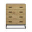 Bobie Light Oak Effect 4 Drawer Chest