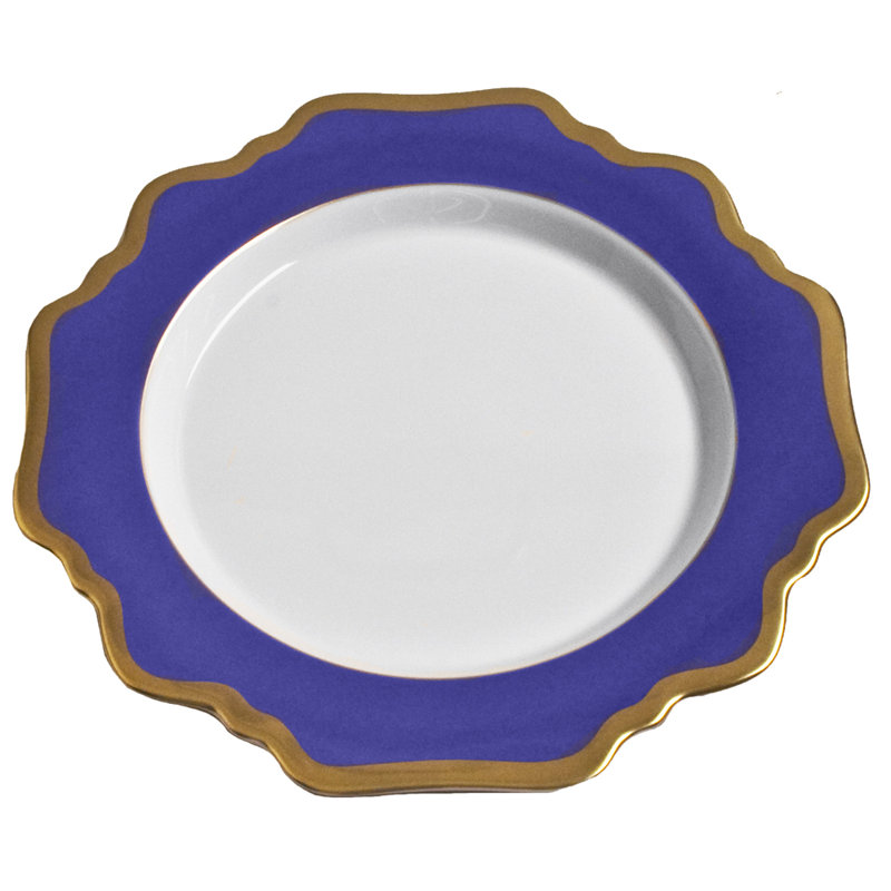 Annas Palette 8" Dessert Plate, Indigo Blue