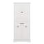 Independent Bathroom Storage Unit Equipped With Doors, Drawers, A Pull-Out Laundry Basket, And Adjustable Shelving