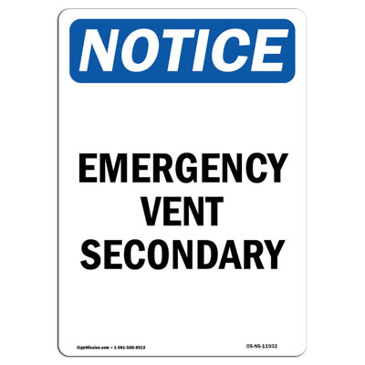 Panneau secondaire d'évacuation d'urgence