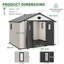 10 ft. W Aluminum Polypropylene Storage Shed-126538903