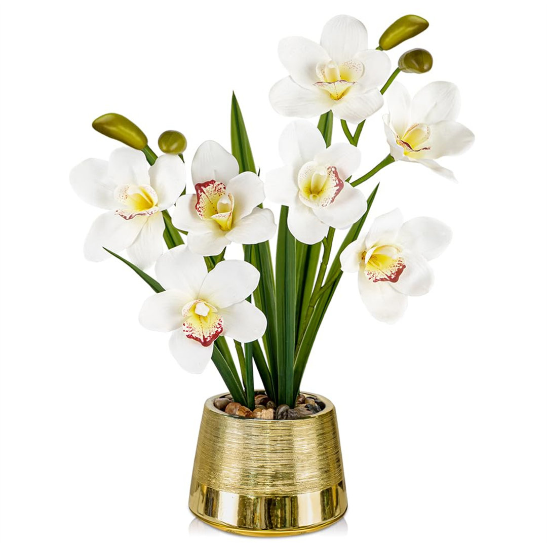 Kunstblume Tulpe Blumenarrangement in Vase