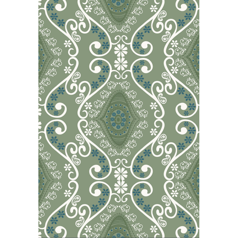 Manalapan Chenille Oriental Indoor Rug, Rectangle 5' x 7'
