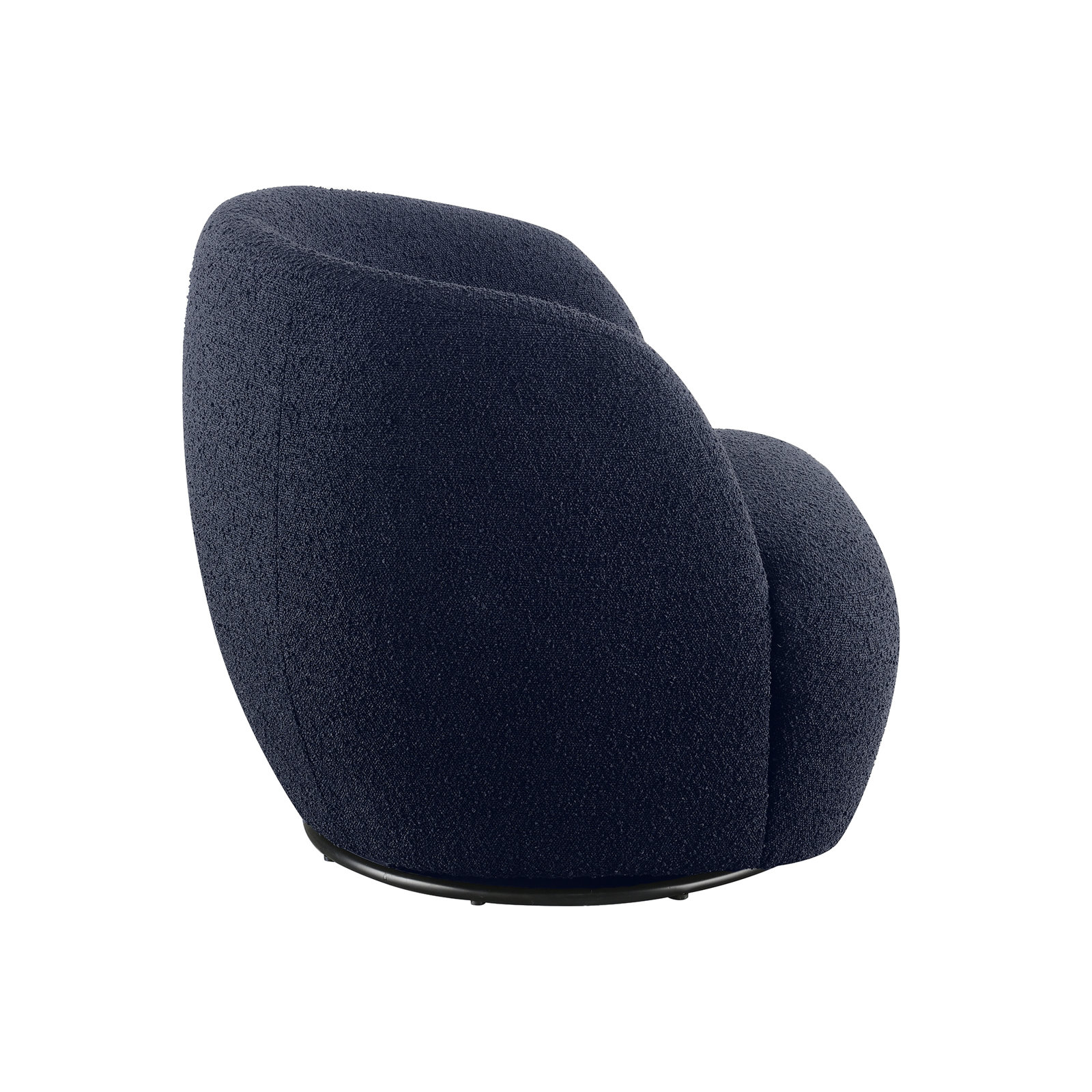 Agridaki Pine Swivel Armchair, Blue Polyester