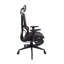 Chaise de bureau inclinable ergonomique en filet avec support lombaire et repose-pieds