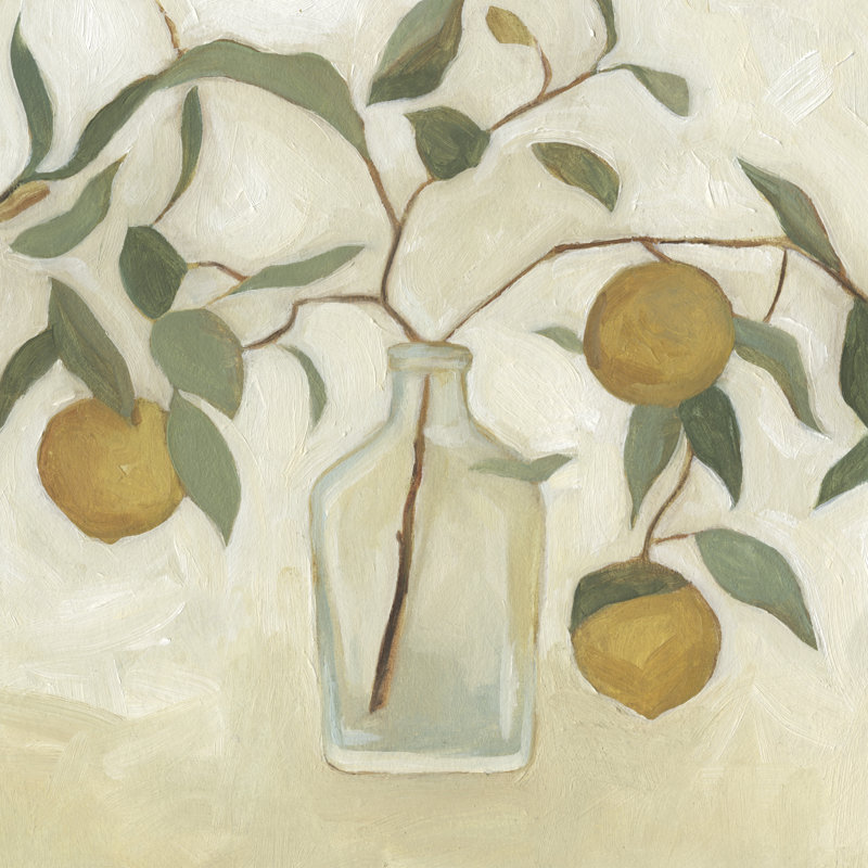 Greenery Still Life I by Emma Scarvey - Wrapped Canvas Painting, 91cm H x 91cm W x 3.8cm D