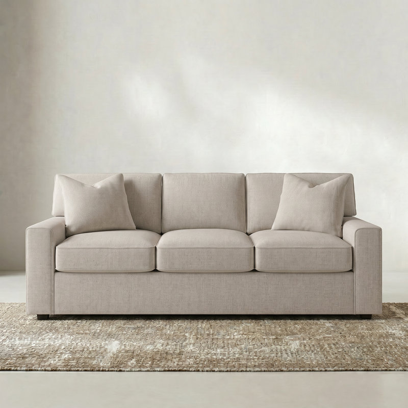 Lawson 84" W Square Arm Upholstered Sofa, Monique Twine