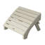 Chaise Adirondack en plastique avec repose-pieds Anette-246642558