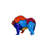 Bronze Color Splash Jigsaw Bear Sculpture