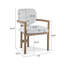 Chaise rembourrée avec accoudoirs (ensemble de 2)-1624637871