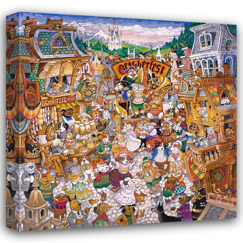Toile tendue avec toile Trinx Bell, Bill, H 36 po x l 36 po